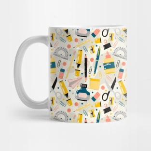 Back to School Supplies Pattern Mug